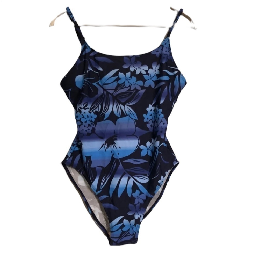 Islander swim hawaiian tropical One Piece Swimsuit beach blue pool
